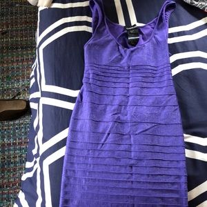 BEBE Purple Body Con Dress